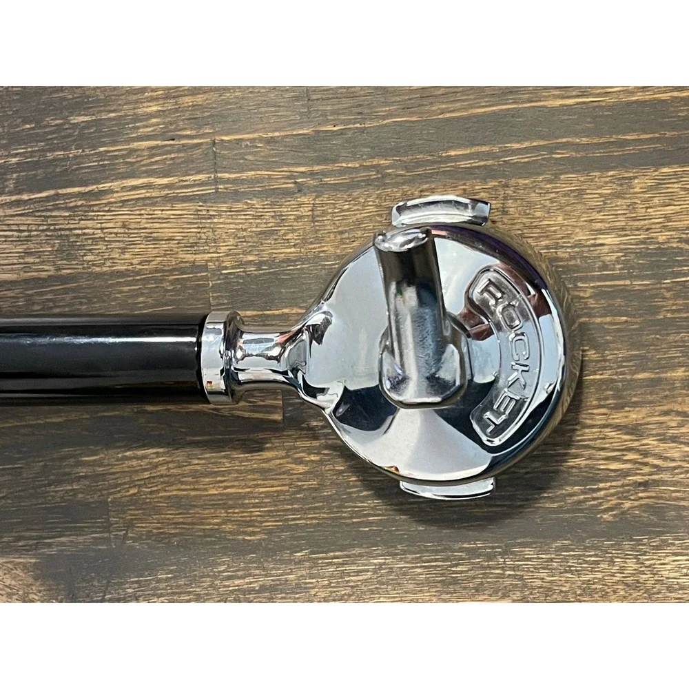 Rocket Espresso Single Spout Portafilter 58mm Chrome Black Handle E61 Group Head